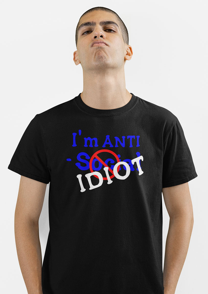 I'm Anti Social Short Sleeve Tshirt